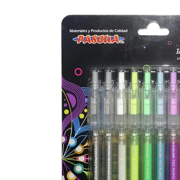 BOLIGRAFO GEL METALICA RT BLIST.C10 PASCUA VCO E12 C144